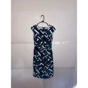 Chaps Est 1978 Y2K Sleeveless Dress w/Shoulder Pads Size M